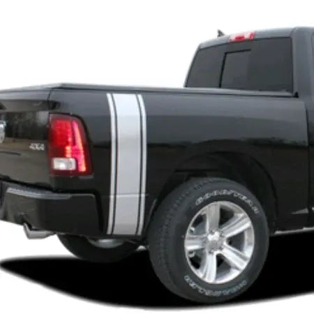 Hemi Ram with Arms crossed Bedside Decal, 10"x46", set of 2 vinyl window decal