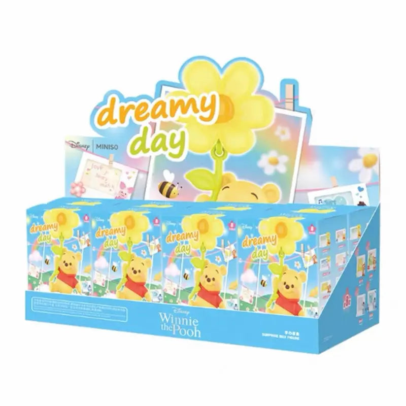 Disney Winnie the Pooh Polaroid Frame Blind Box Figure - PVC Durable Collectible, 1 Single Box, 8 Regular Models, Refrigerator Magnets, Decorative Display, Fun Unboxing, Pooh Figures, Doubles as Fridge Magnet, Kids and Adults Fan Gift, Mystery Surprise