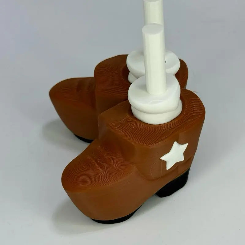 8-Inch 3D Printed Goose Figurine with Interchangeable Outfits, Shoes & Boots
