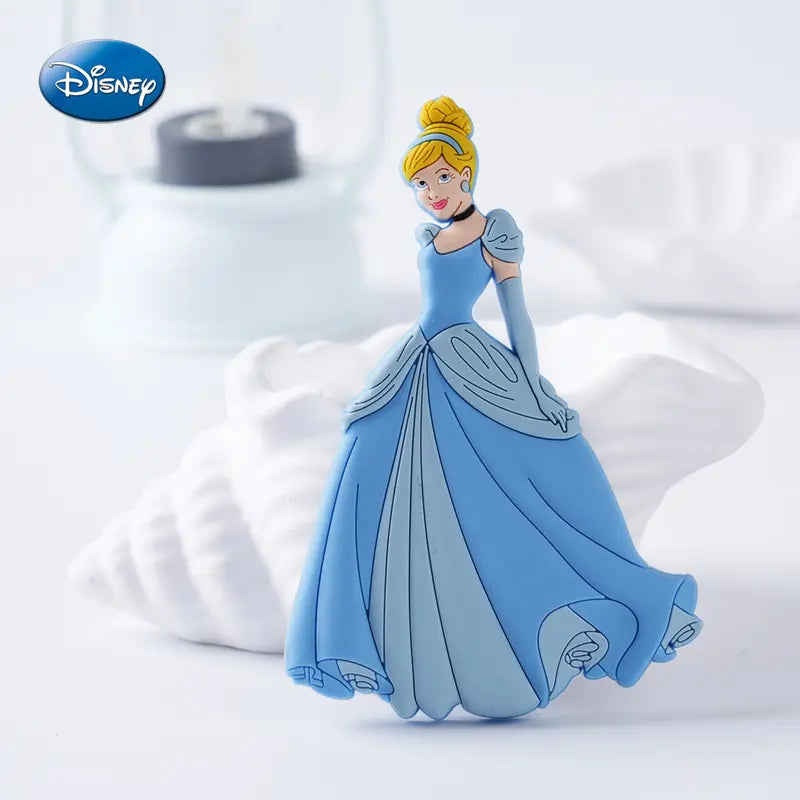 Disney Officially Licensed Princess 3D PVC Refrigerator Magnet, 1PC Collectible Figurine, Kitchen & Home Decor (Belle, Cinderella)