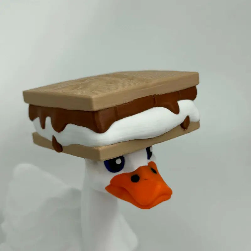 8-Inch 3D Printed Goose Figurine with Interchangeable Outfits, Shoes & Boots