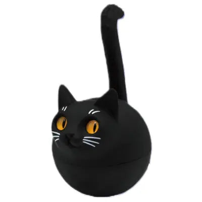 Roly Poly Cat Gacha Capsule, Wobble Cat Figurine with Following Eyes, Desktop Ornament, Car Dashboard Decor, Collectible Toy for Cat Lovers