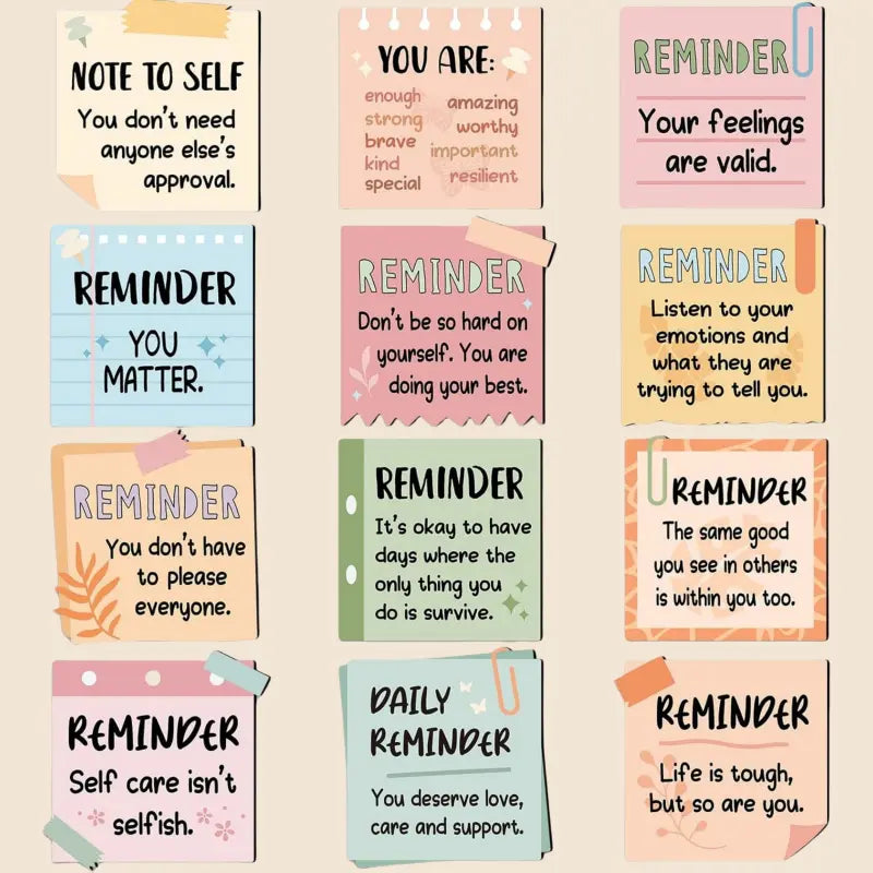 12pcs Inspirational Decorative Fridge Magnets, Refrigerator Magnets Set, Magnetic Refrigerator Magnets, Magnets For Fridge, Affirmations Decal Positive Encouragement Gift Home Kitchen Office Decor Christmas Present Decoration