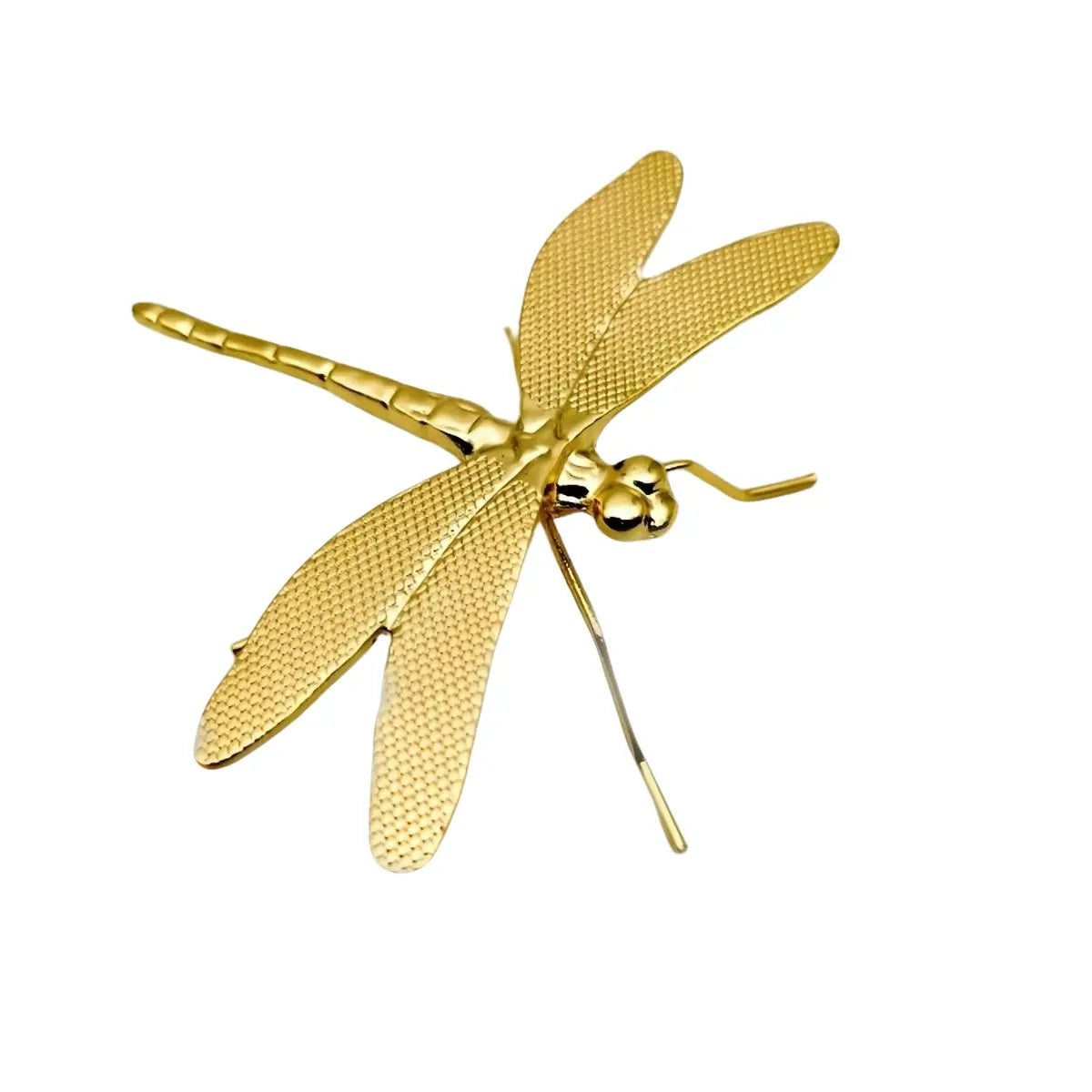 Metal Dragonfly Desk Decor, Creative Insect Figurine for Home Decoration, Ideal Office Photo Prop and Unique Gift, Home Decor Statues