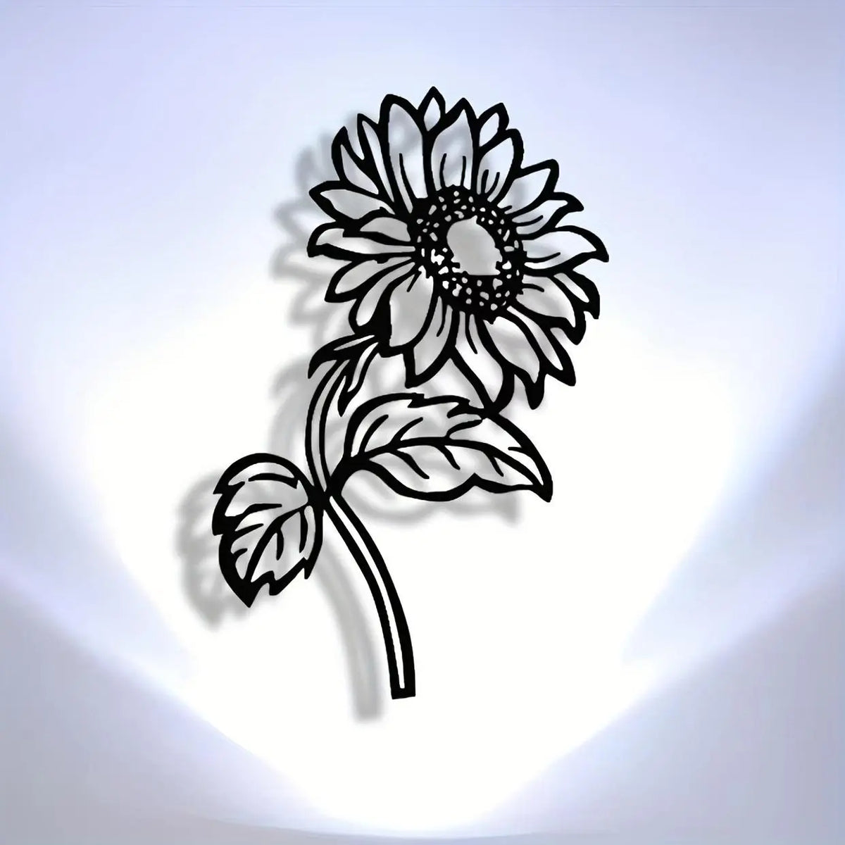 Sunflower Design Wall Art, 1 Count Exquisite Metal Wall Decor, Wall Decorations, Decoration Items, Wall Hanging Ornament for Home Living Room Bedroom Farmhouse, Stickers