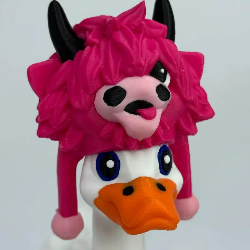 8-Inch 3D Printed Goose Figurine with Interchangeable Outfits, Shoes & Boots