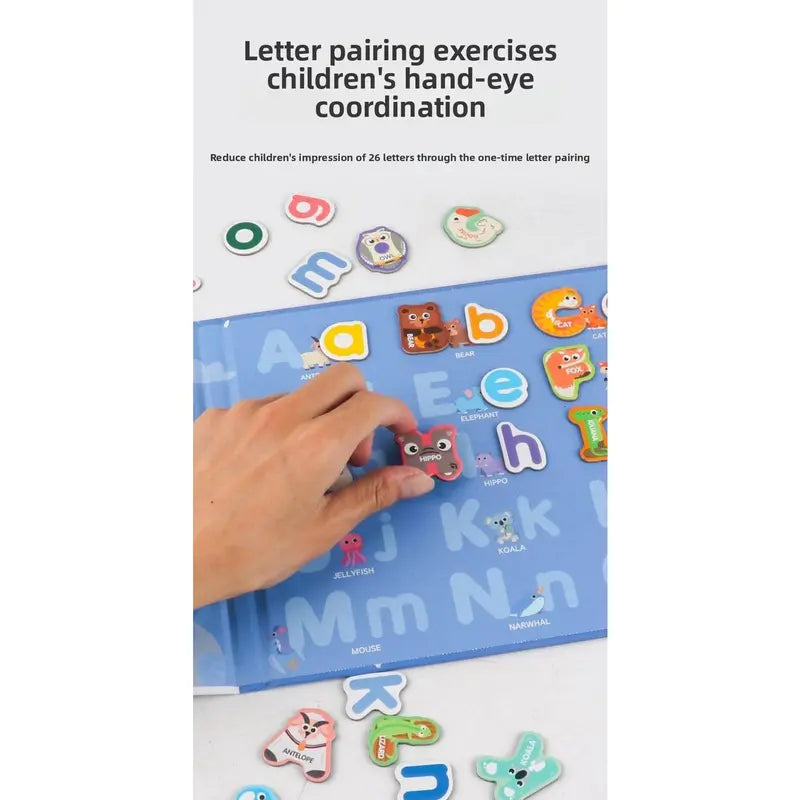 Strong Magnetic Alphabet Letters with Fun Animal Characters - Ideal for Kids' Early Education; Fridge Magnets;Strong Hold for Fridge & Whiteboard;Perfect for Toddler Literacy & Fridge Decor; ivy fridge magnet diy fridge magnet