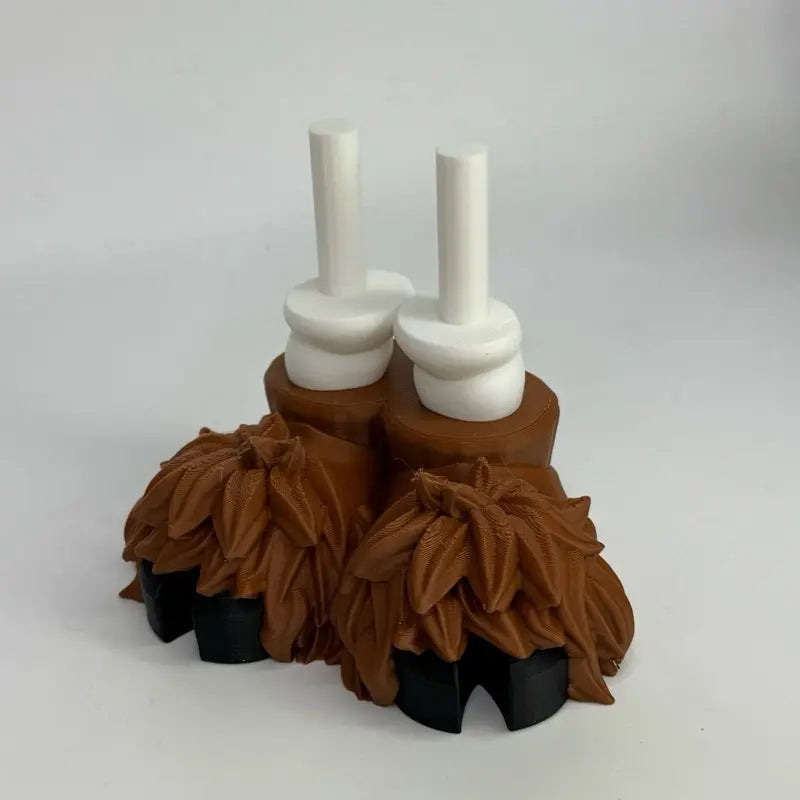 8-Inch 3D Printed Goose Figurine with Interchangeable Outfits, Shoes & Boots