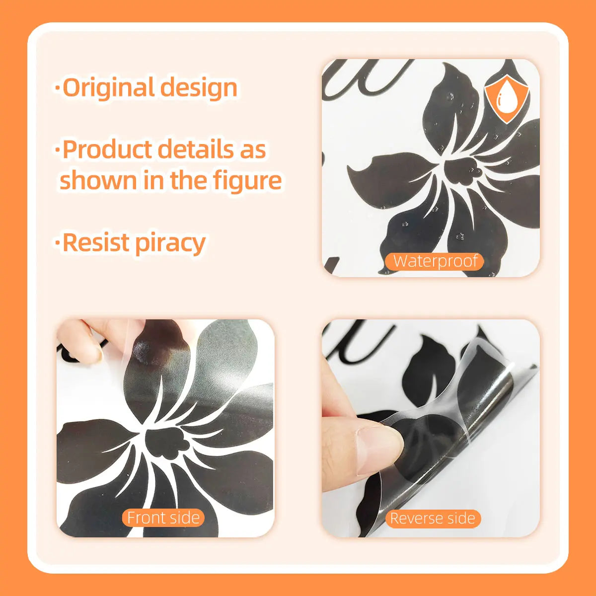(30*60cm) black English slogan butterfly and flower Decorative wall sticker for beautifying home, living room, entrance, corridor, bedroom decoration background wall. Self-adhesive, Floral Pattern Sticker, MS8729