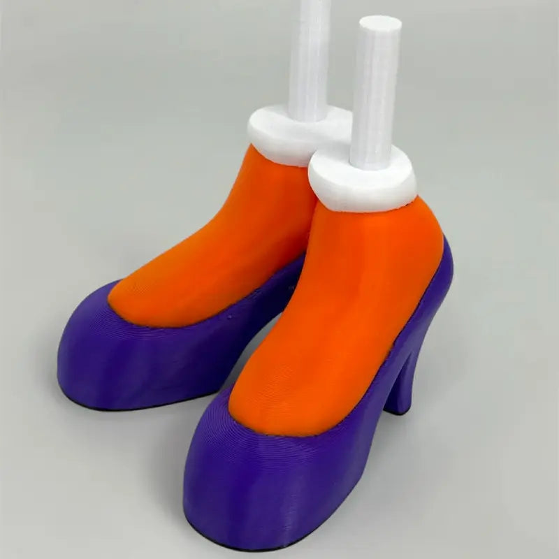 8-Inch 3D Printed Goose Figurine with Interchangeable Outfits, Shoes & Boots