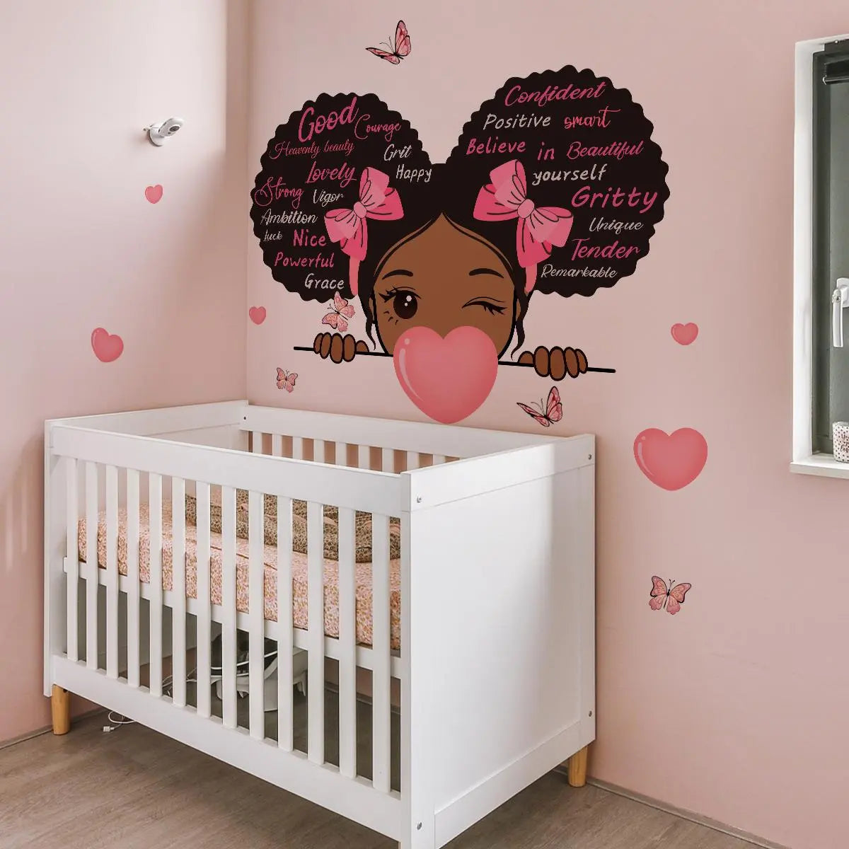 Creative Princess Pattern Wall Sticker, 4 Counts/set Self Adhesive Wall Decal, Decorative Sticker for Home Bathroom Living Room Bedroom, Ornaments