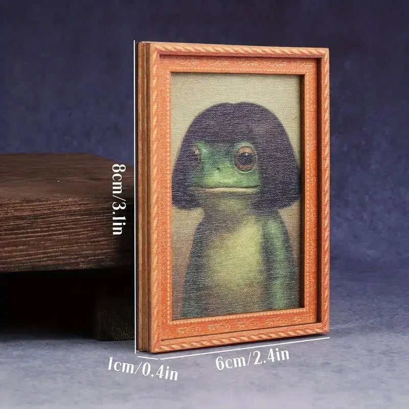 Funny Bob Haircut Frog Fridge Magnet - Weirdcore Decoration, Unique Decor, Cute Magnets for Fridge, 2026 Graduation Gift for Class of 2026, Sassy Keepsake, summerwins, Home & Kitchen Supplies, Party Gift