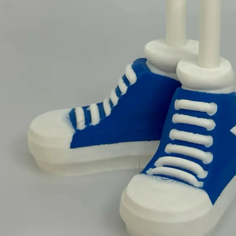 8-Inch 3D Printed Goose Figurine with Interchangeable Outfits, Shoes & Boots
