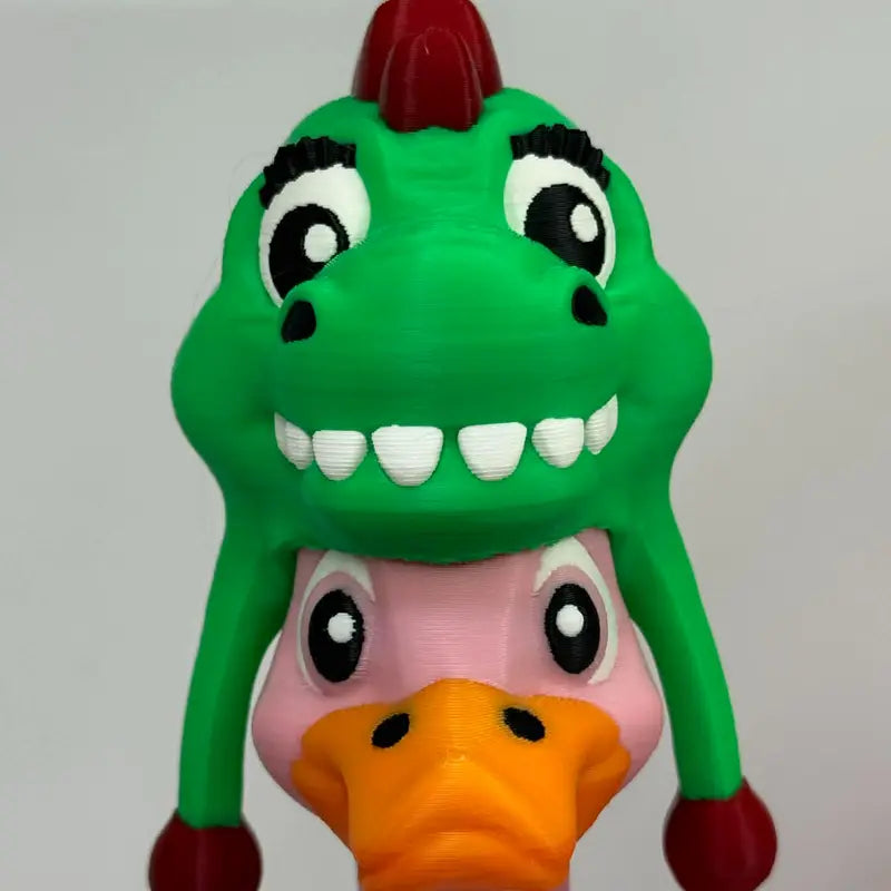 8-Inch 3D Printed Goose Figurine with Interchangeable Outfits, Shoes & Boots