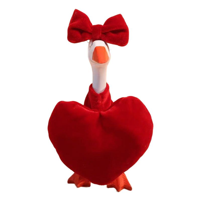 Desk Goose Outfits Porch Goose Outfits, 2 PCS 7 Inches Love Porch Geese Costume Accessories, Cute Desk Goose Clothes  Desktop Geese for Table Decoration
