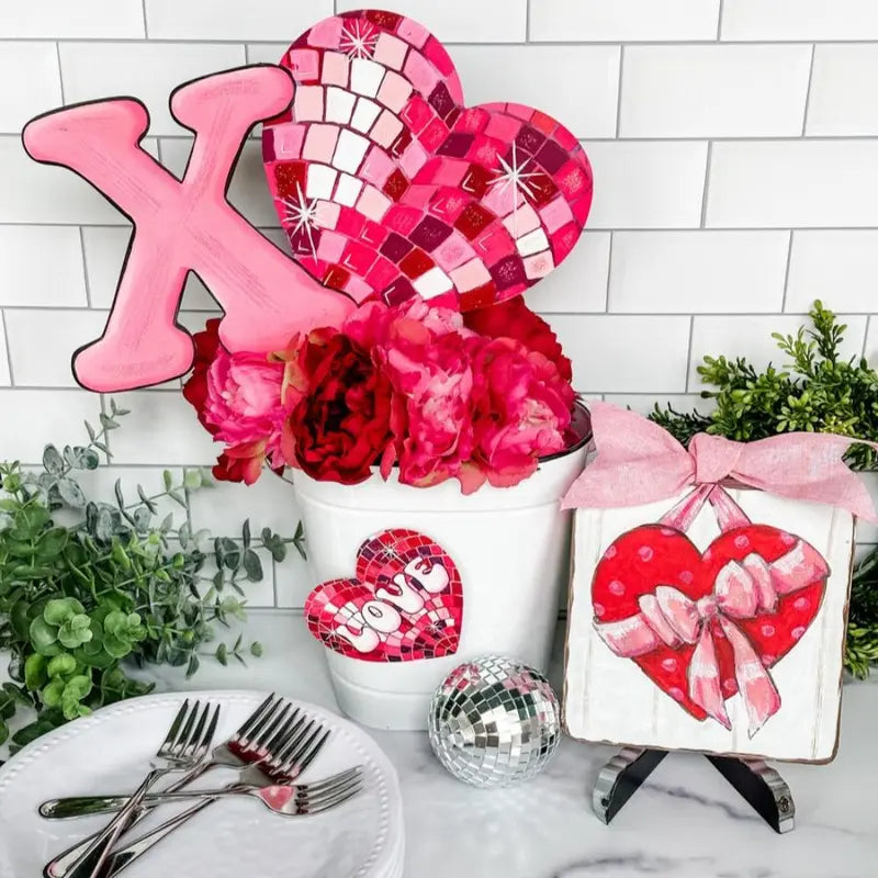 Disco “Love” Heart Magnet