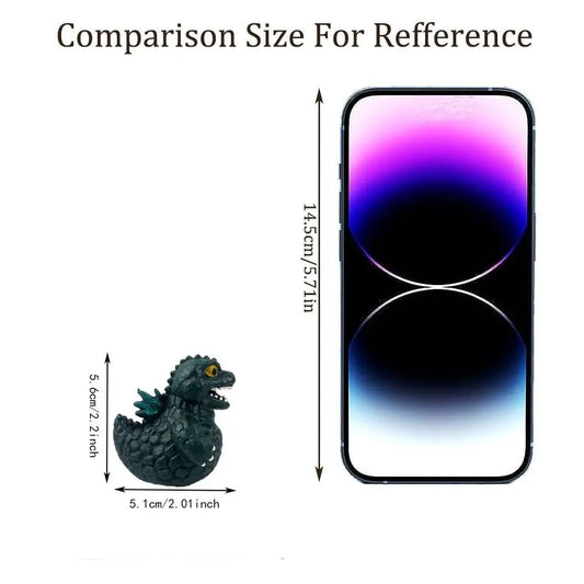 Godzilla Rubber Duck Resin Ornament, Home Living Room Decor, Home Decor Statue, Decorative Figurines, Unique Godzilla Theme Decoration, Perfect for Interior Design, Aesthetic Appeal