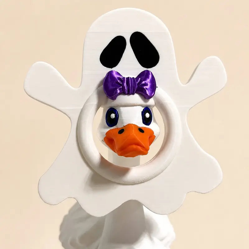 8-Inch 3D Printed Goose Figurine with Interchangeable Outfits, Shoes & Boots