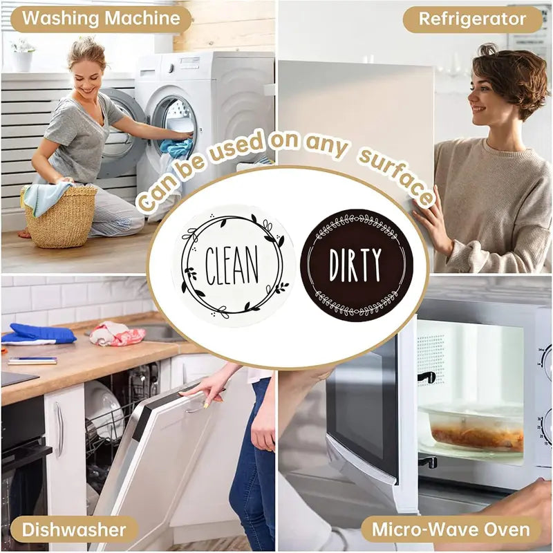 1 Pc Clean Dirty Magnet For Dishwasher,Dirty Clean Dishwasher Magnet,Clean Dirty Sign,Kitchen Organization,Home Essentials,Strong Magnet,Reversible/Double Sided,Dishwasher Magnet,Funny Kitchen Gadgets, Black ,Cute Kitchen Gadgets, Home Decor, Magnetic