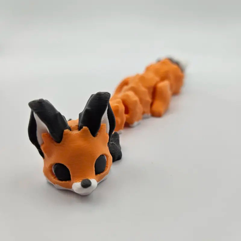 Yuna Fox | 3D Printed Articulating Figurine Great Gift and Desk Figure