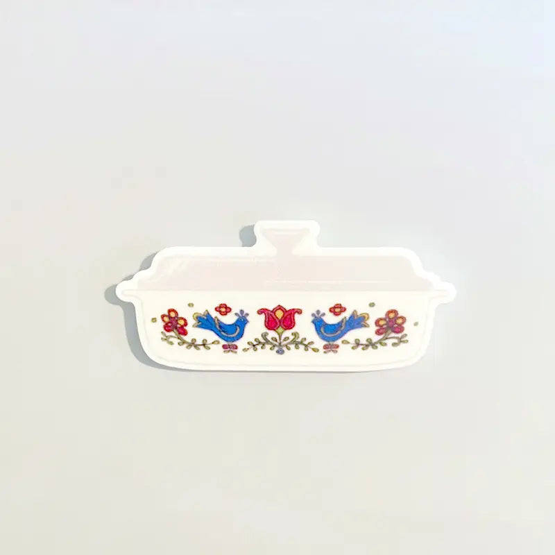 Country Festival Corningware Fridge Magnets, 70s Retro Kitchen, Corning Ware Casserole, Pyrex Magnets, Blue Birds