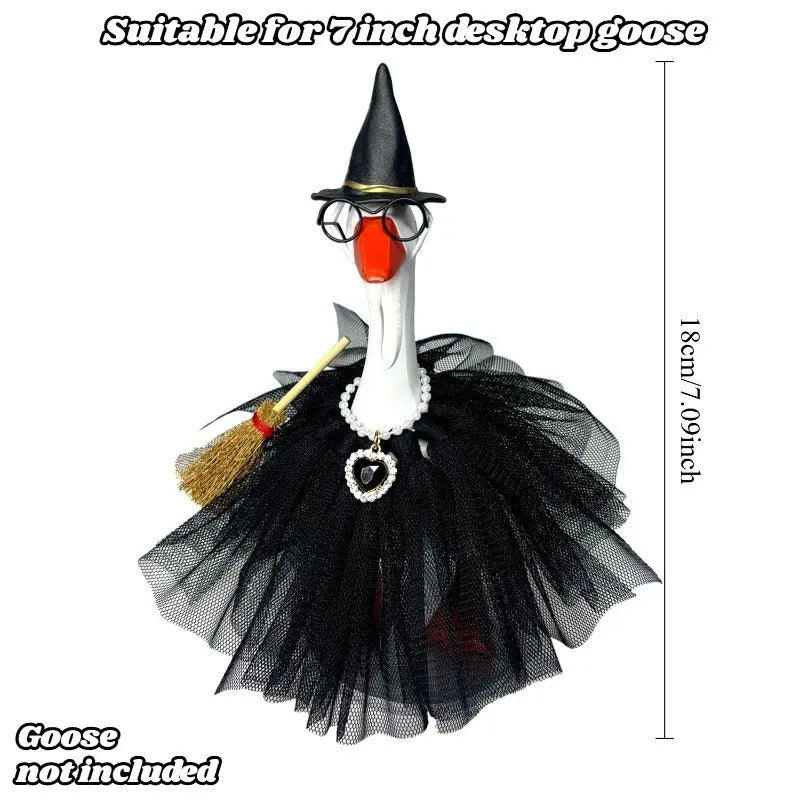 7-Inch Mini Desktop Goose Decoration, Fun Mini Goose Ornament, Decorative Ornaments, Unique Halloween Gift, Holiday Home Office Decor, Decoration Items