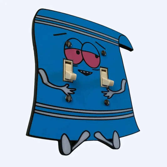 Towelie Themed Decorative Light Switch Wall Plate Cover - Unique Wall Decor, Adults' Room House Accessories, Stoner Cartoon Home Improvement Electrical Switch Accessory