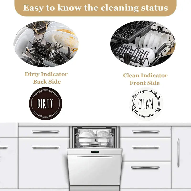 1 Pc Clean Dirty Magnet For Dishwasher,Dirty Clean Dishwasher Magnet,Clean Dirty Sign,Kitchen Organization,Home Essentials,Strong Magnet,Reversible/Double Sided,Dishwasher Magnet,Funny Kitchen Gadgets, Black ,Cute Kitchen Gadgets, Home Decor, Magnetic