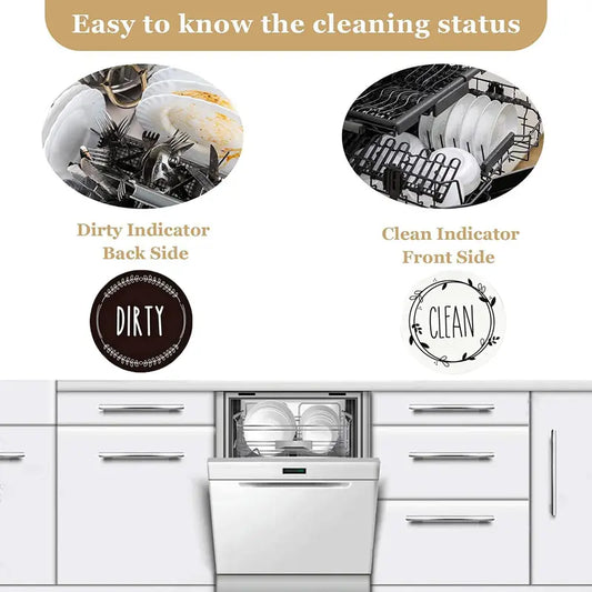 1 Pc Clean Dirty Magnet For Dishwasher,Dirty Clean Dishwasher Magnet,Clean Dirty Sign,Kitchen Organization,Home Essentials,Strong Magnet,Reversible/Double Sided,Dishwasher Magnet,Funny Kitchen Gadgets, Black ,Cute Kitchen Gadgets, Home Decor, Magnetic