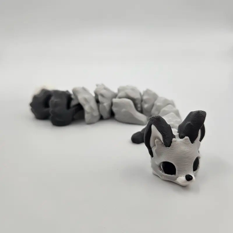 Yuna Fox | 3D Printed Articulating Figurine Great Gift and Desk Figure