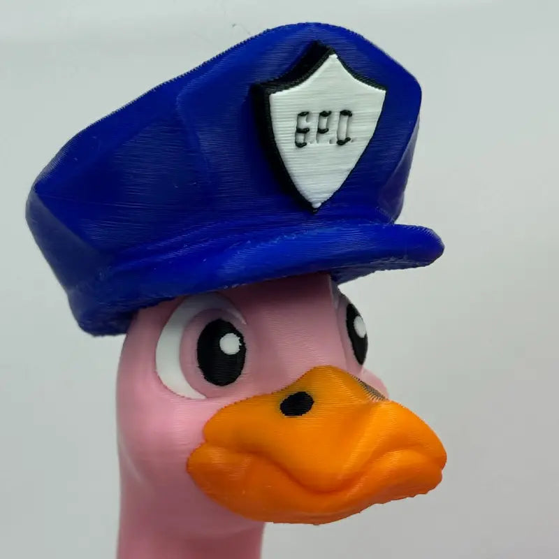 8-Inch 3D Printed Goose Figurine with Interchangeable Outfits, Shoes & Boots