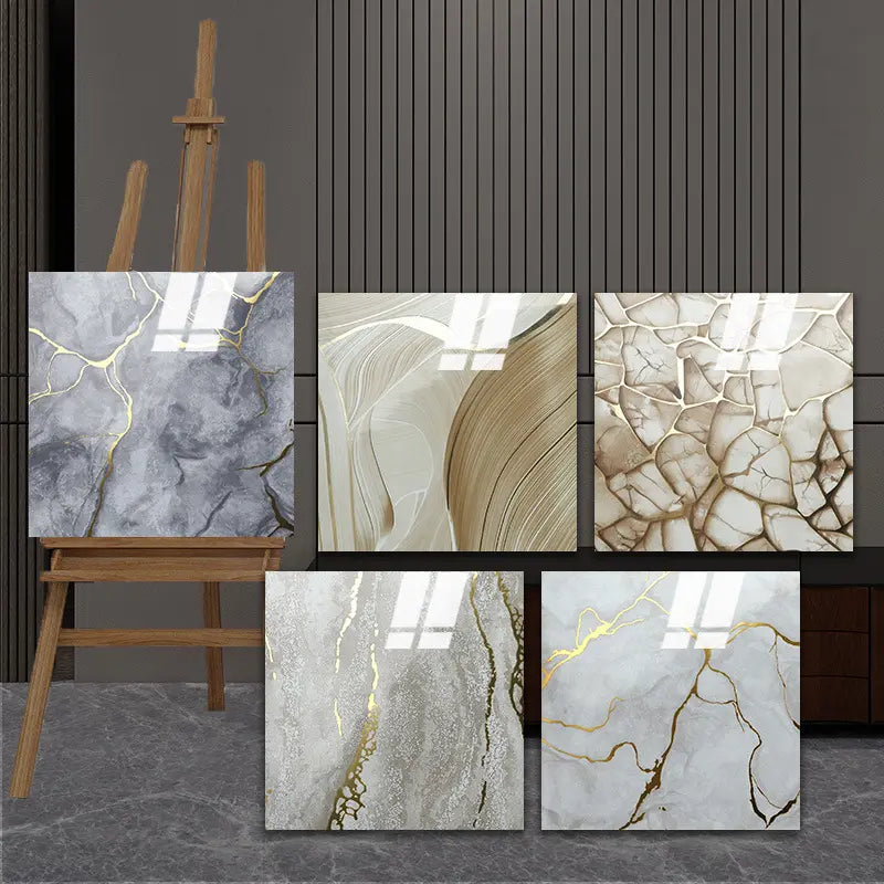 10/20/30 Sheets Thickened Marble Look Self-Adhesive Tile Stickers, Waterproof Anti-Mildew, Easy Peel & Stick Decorative Decal Wall Decal Kitchen Bathroom Wall Decor, Waterproof Wall Decals