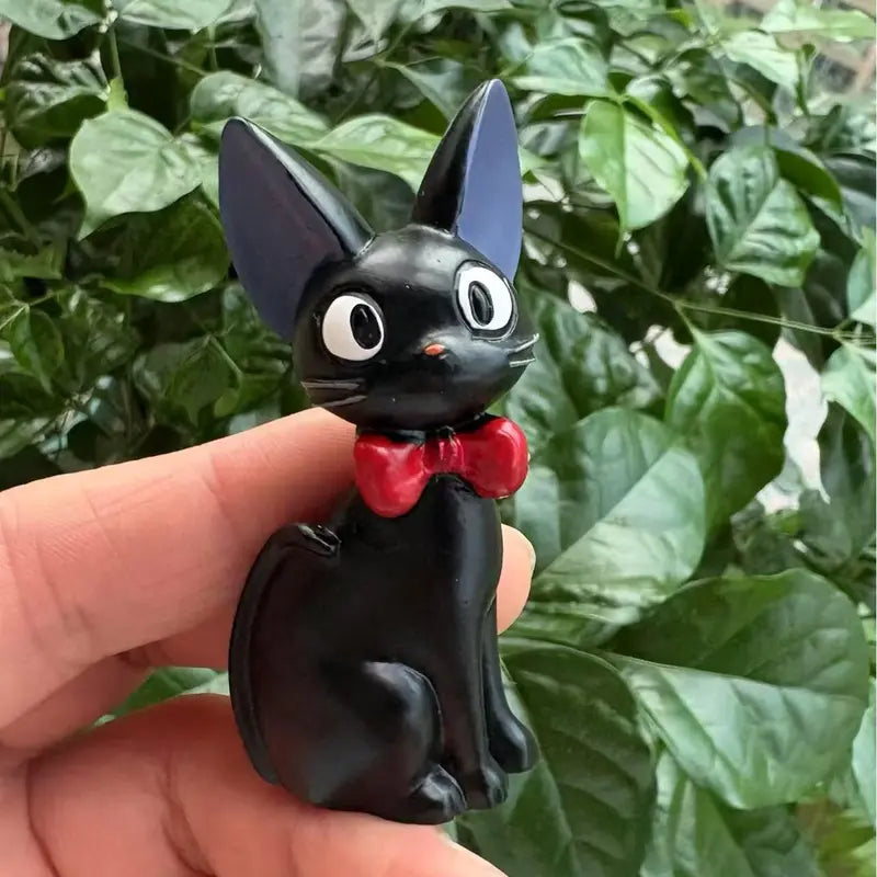Resin black cat figurine for home decor Figure