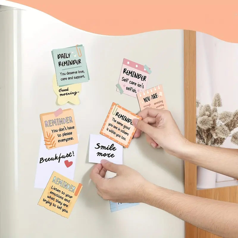 12pcs Inspirational Decorative Fridge Magnets, Refrigerator Magnets Set, Magnetic Refrigerator Magnets, Magnets For Fridge, Affirmations Decal Positive Encouragement Gift Home Kitchen Office Decor Christmas Present Decoration
