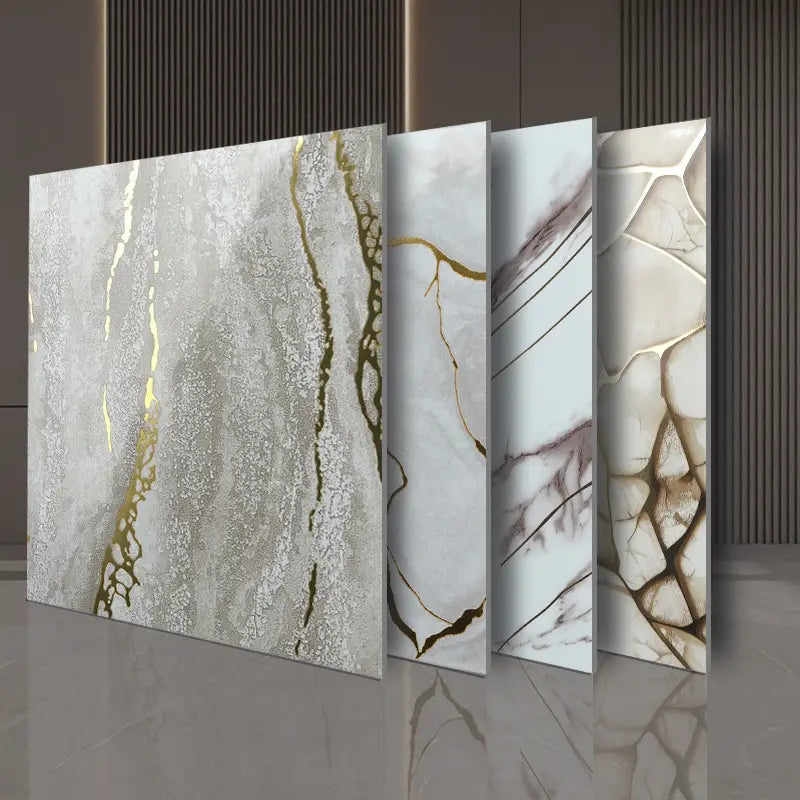 10/20/30 Sheets Thickened Marble Look Self-Adhesive Tile Stickers, Waterproof Anti-Mildew, Easy Peel & Stick Decorative Decal Wall Decal Kitchen Bathroom Wall Decor, Waterproof Wall Decals