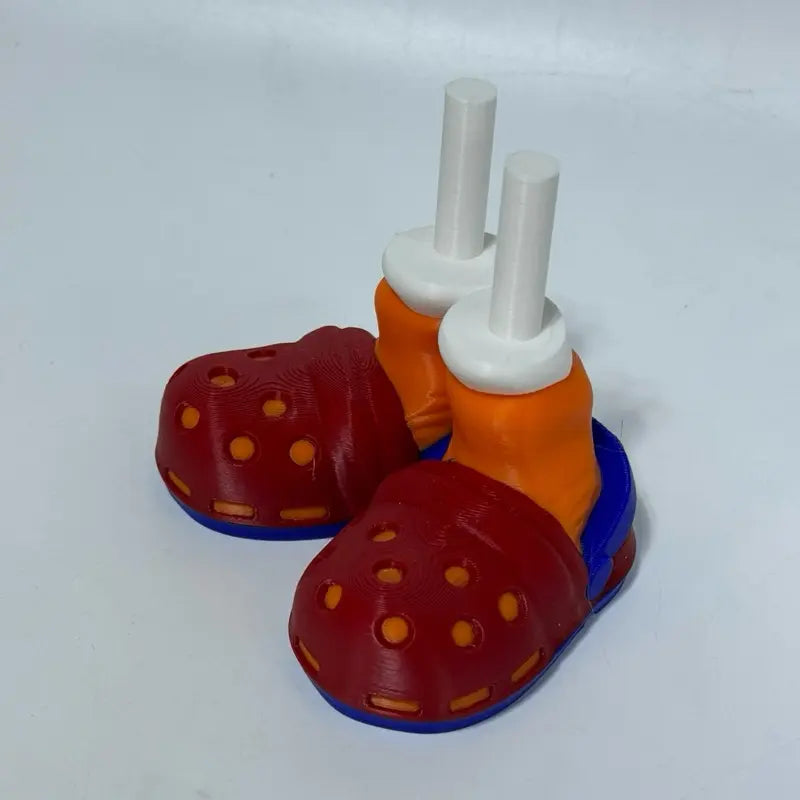 8-Inch 3D Printed Goose Figurine with Interchangeable Outfits, Shoes & Boots