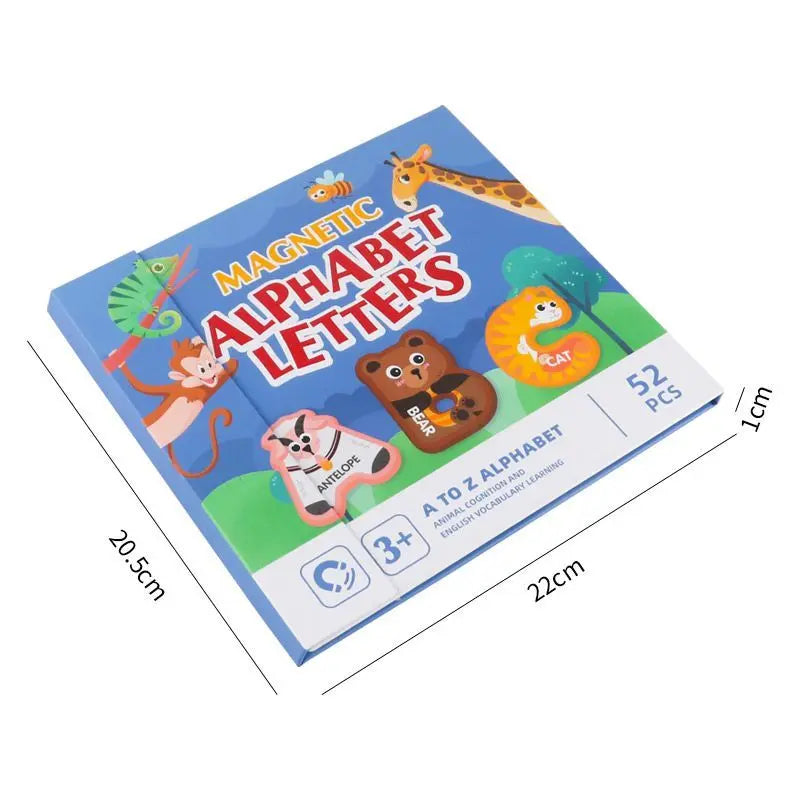 Strong Magnetic Alphabet Letters with Fun Animal Characters - Ideal for Kids' Early Education; Fridge Magnets;Strong Hold for Fridge & Whiteboard;Perfect for Toddler Literacy & Fridge Decor; ivy fridge magnet diy fridge magnet
