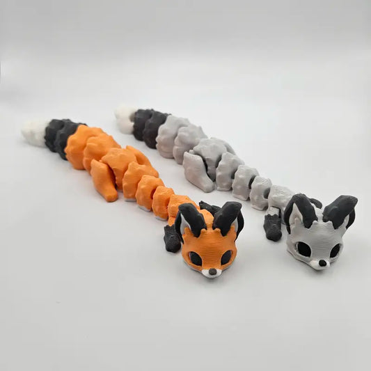 Yuna Fox | 3D Printed Articulating Figurine Great Gift and Desk Figure