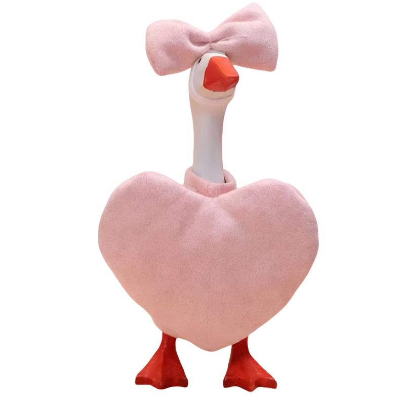 Desk Goose Outfits Porch Goose Outfits, 2 PCS 7 Inches Love Porch Geese Costume Accessories, Cute Desk Goose Clothes  Desktop Geese for Table Decoration