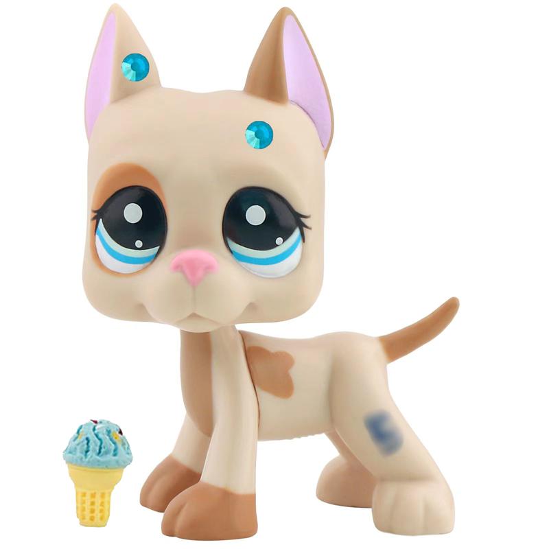 Miniature Great Dane Statues,Pet Figure Cat With Cute Accessories,Best Birthday, Christmas Gift for LPS Fans