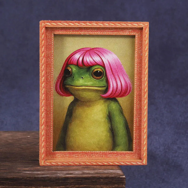 Funny Bob Haircut Frog Fridge Magnet - Weirdcore Decoration, Unique Decor, Cute Magnets for Fridge, 2026 Graduation Gift for Class of 2026, Sassy Keepsake, summerwins, Home & Kitchen Supplies, Party Gift