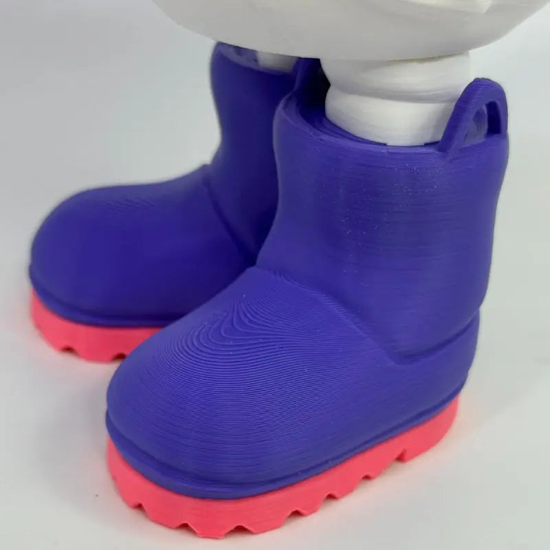 8-Inch 3D Printed Goose Figurine with Interchangeable Outfits, Shoes & Boots
