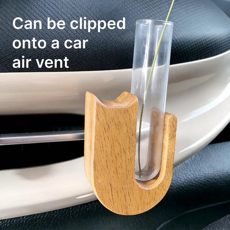 Walnut Wooden Curved Cat Whisker Storage Box - Pet Memorial Gift for Family and Friends, Single Unit Magnetic Hold Refrigerator Stick Display, Safe Handling Vent-ready Clip, Window-mountable Option, Transparent Wood View Keepsake