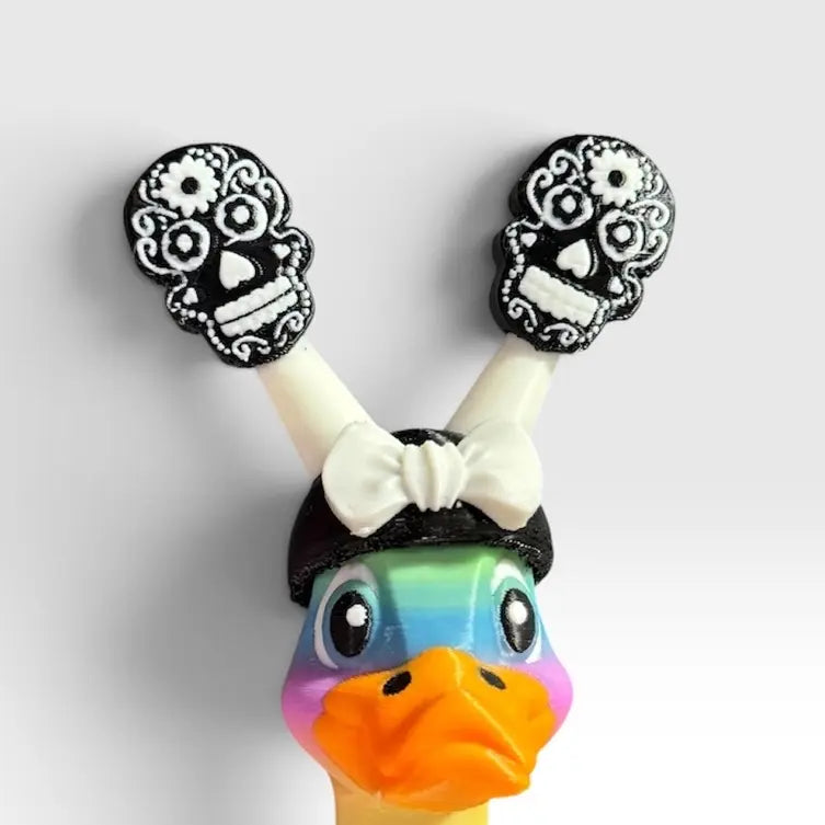 8-Inch 3D Printed Goose Figurine with Interchangeable Outfits, Shoes & Boots