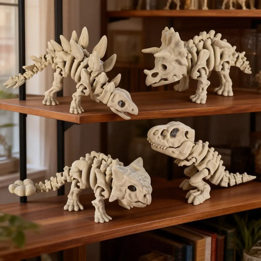 Jurassic Dinosaur Skeleton Model, Dinosaur Bone Statue for Paleontology Lovers, Home and Office Desktop or Shelf Décor, Dinosaur Decorations, Animal Statue, Collectible Figurine, Figurines Collectibles, Home Decor, Figurines Decor