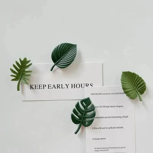 4pcs ABS-Ferrite Turtle Leaves Magnetic Kitchen Message Board with Storage - Eco-Friendly, Non-Toxic, Odorless Home Decor, Festive Gift Idea for Refrigerator-Wall Mounting
