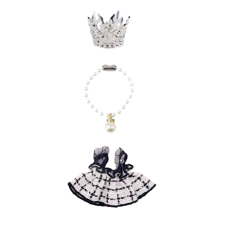 7 Inches Mini Desk Goose lattice Outfits Accessories for Magnetic Goose Mini Goose Outfit for Office Desk Decor