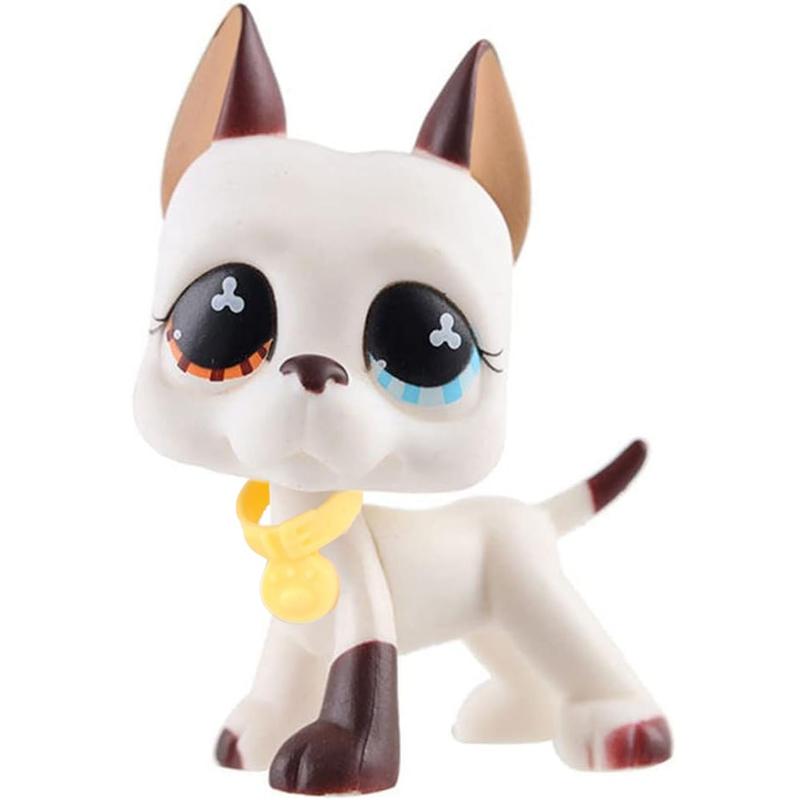 Miniature Great Dane Statues,Pet Figure Cat With Cute Accessories,Best Birthday, Christmas Gift for LPS Fans