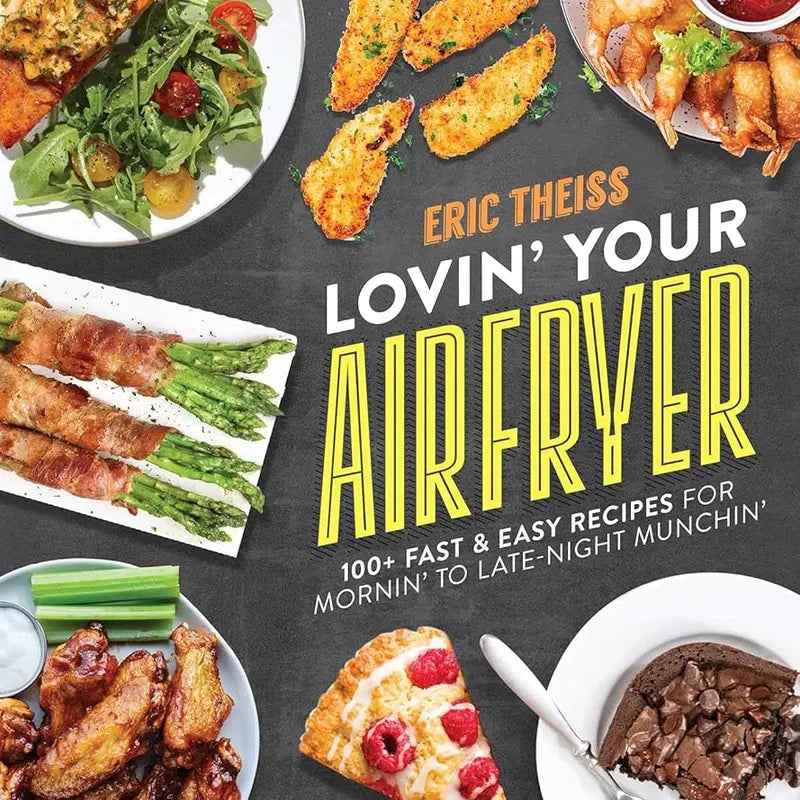 Decorative Rectangle Fridge Magnet - Magnetic Air Fryer Recipe Guide, 110+ Recipes, 100+ Fast Easy Healthy Meals, Healthier Crunch, Home Supply Accessory