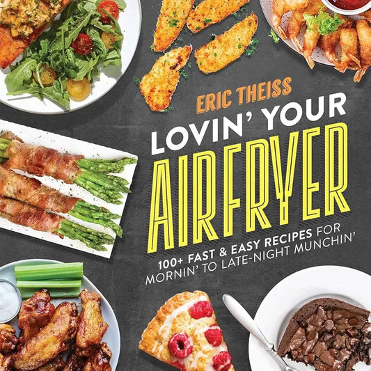 Decorative Rectangle Fridge Magnet - Magnetic Air Fryer Recipe Guide, 110+ Recipes, 100+ Fast Easy Healthy Meals, Healthier Crunch, Home Supply Accessory